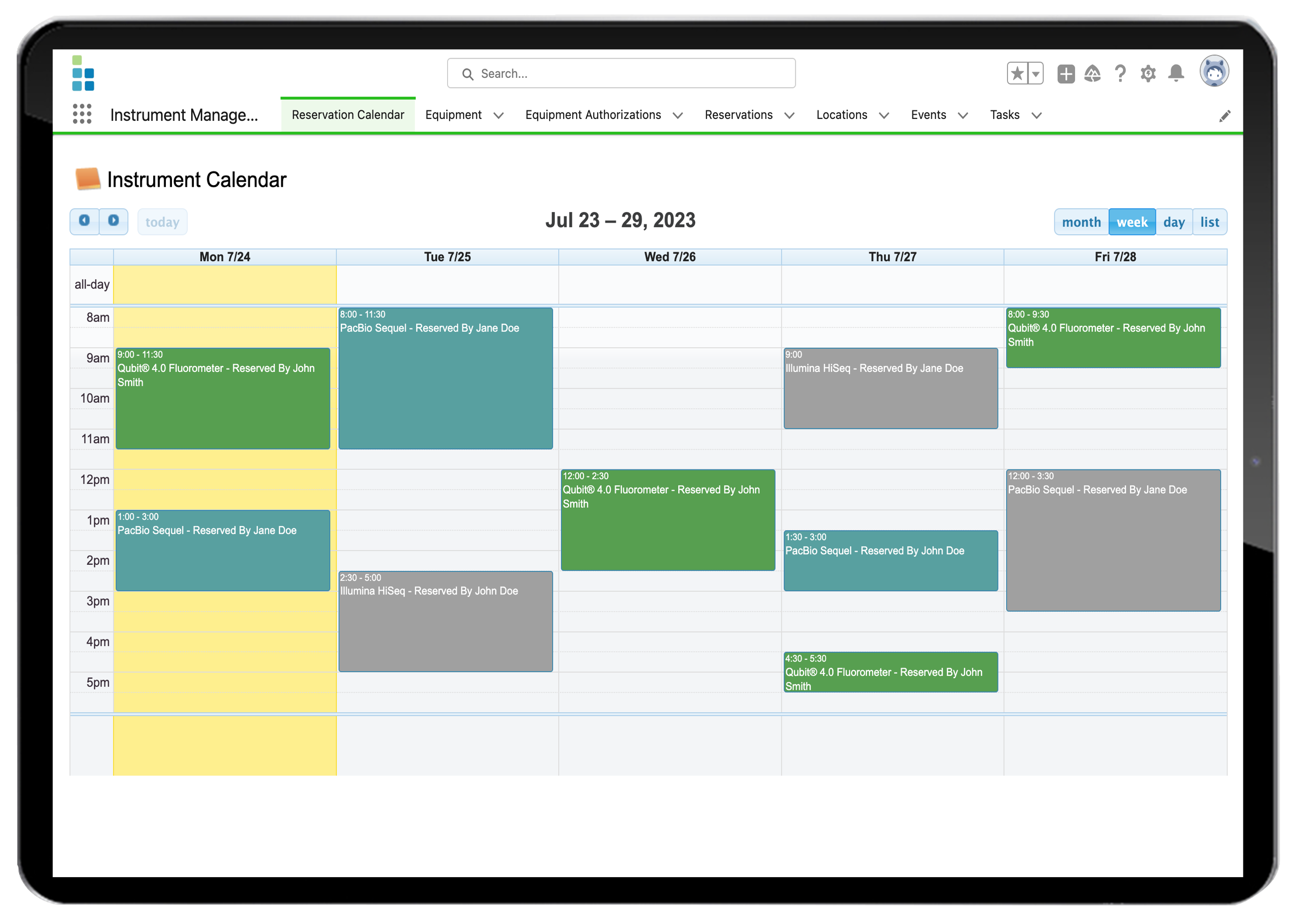 screenshot of Lockbox LIMS
